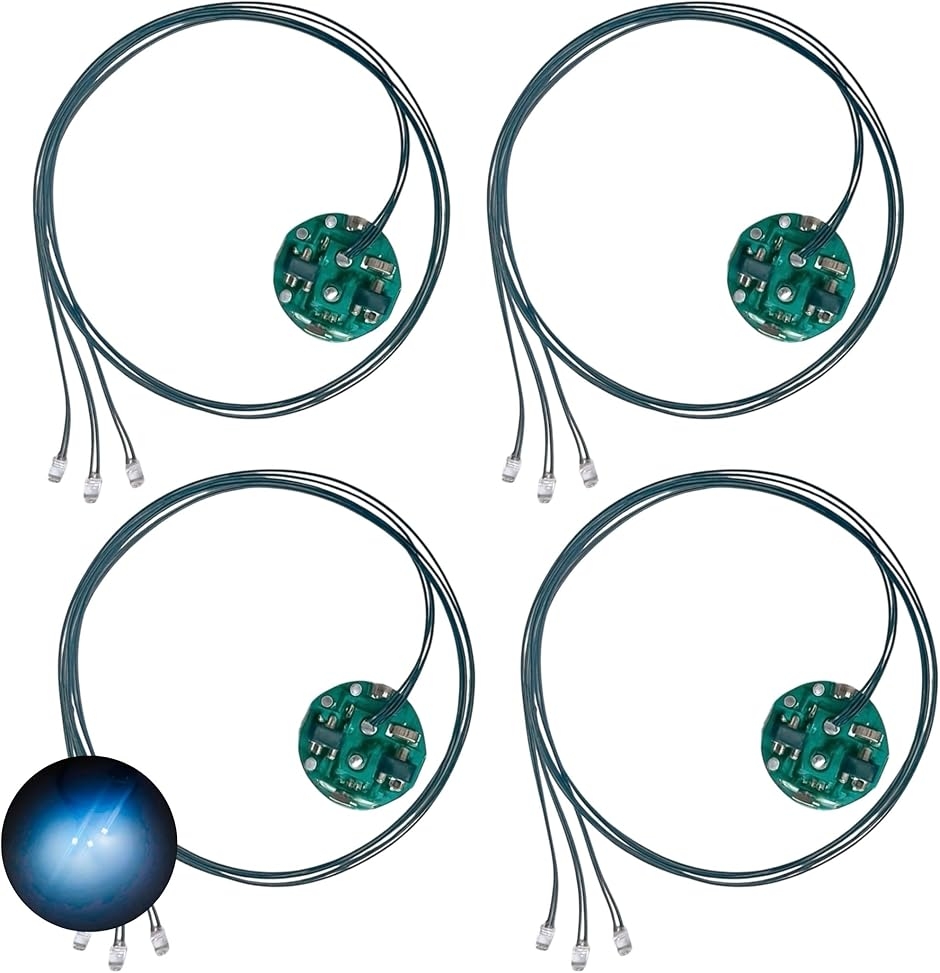 �ɏ�LED ���[�h�� 3�{ ���C�X�C�b�` �d�� 4�Z�b�g �_�� �_�� �{�^���d�r CR927�Ή� �͌^ �v�����f�� (�z���C�g 3)