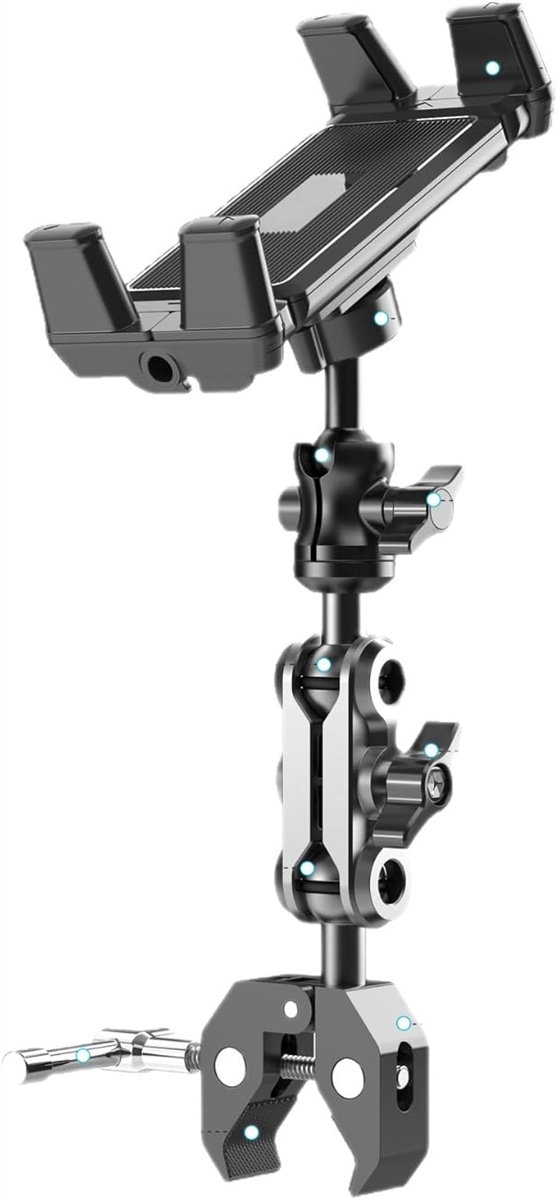 タブレットホルダー 自転車 スマホホルダー - 360度回転 多用途