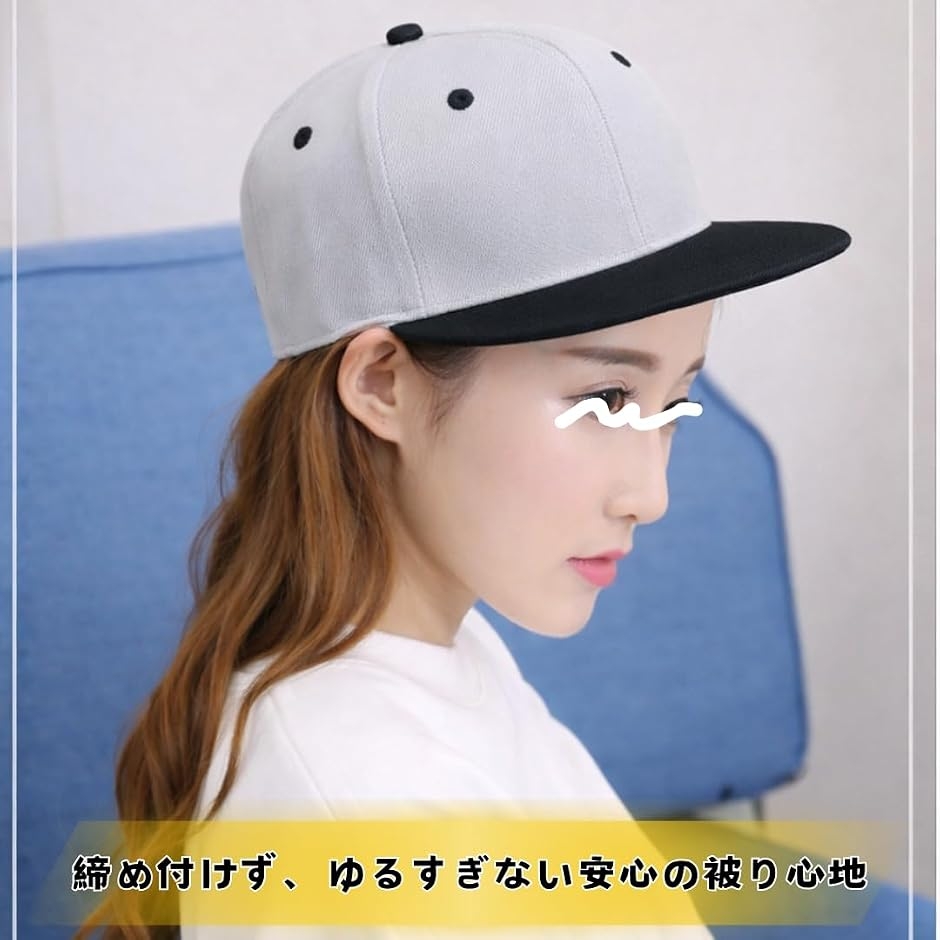 キャップ メンズ フラットキャップ 平ツバ 無...の詳細画像5