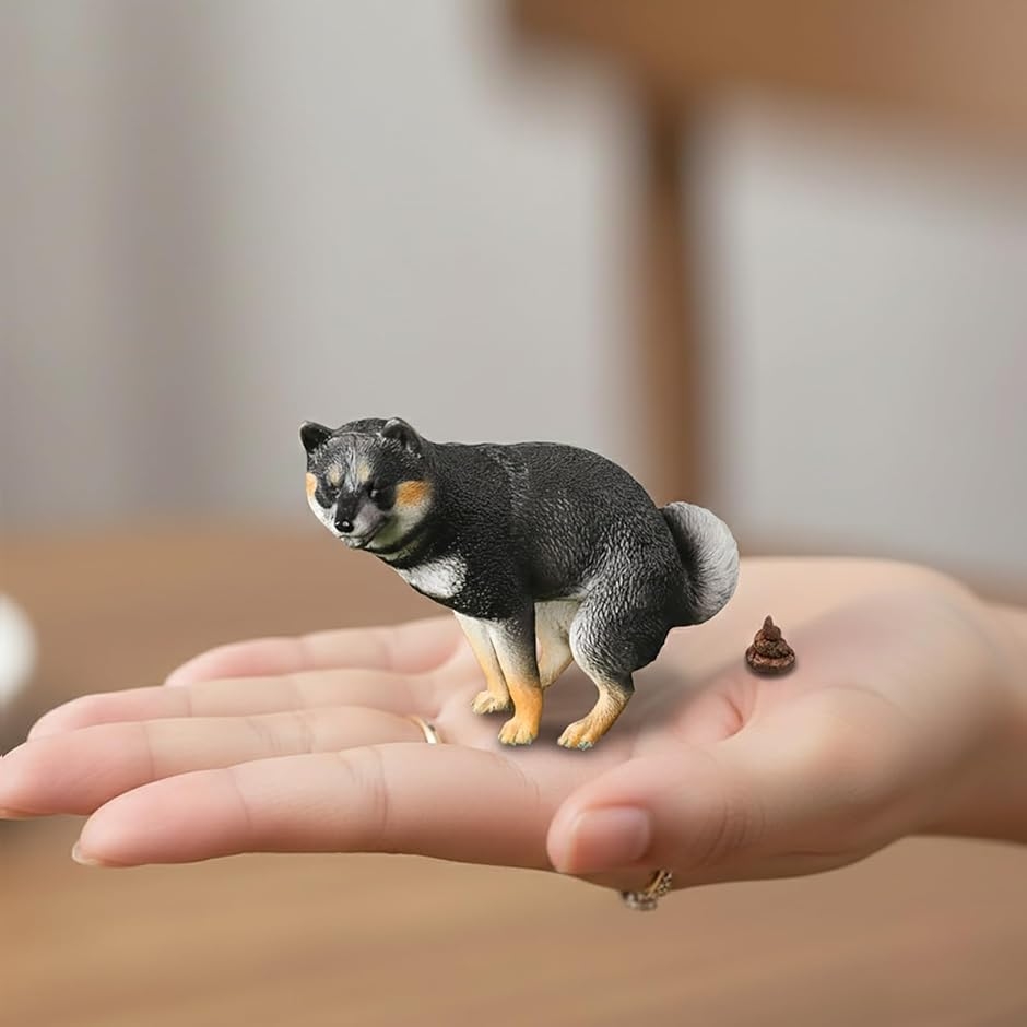 犬 柴犬 人形 置物 おもしろ フィギュア うんち 2個付き インテリア