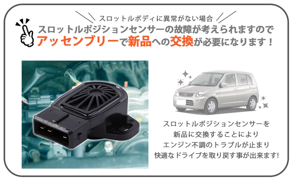 互換品】三菱 用 スロットル ポジション センサー 1個 ミニカ バン