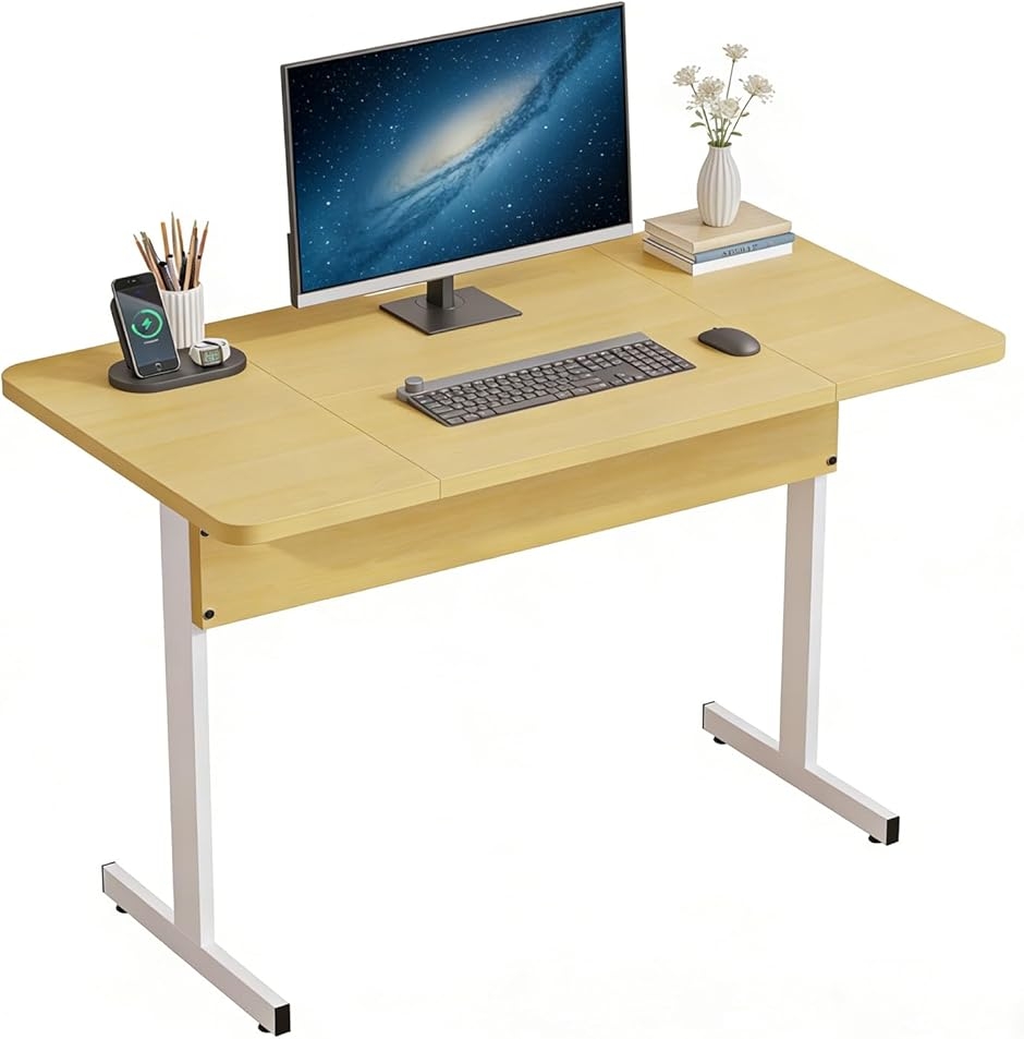 �f�X�N �� �p�\�R���f�X�N PC ����75cm �V���v�� �d���p ���ϑ� ��Ɗ� �ω׏d80KG (�C�G���[,  120x60cm)