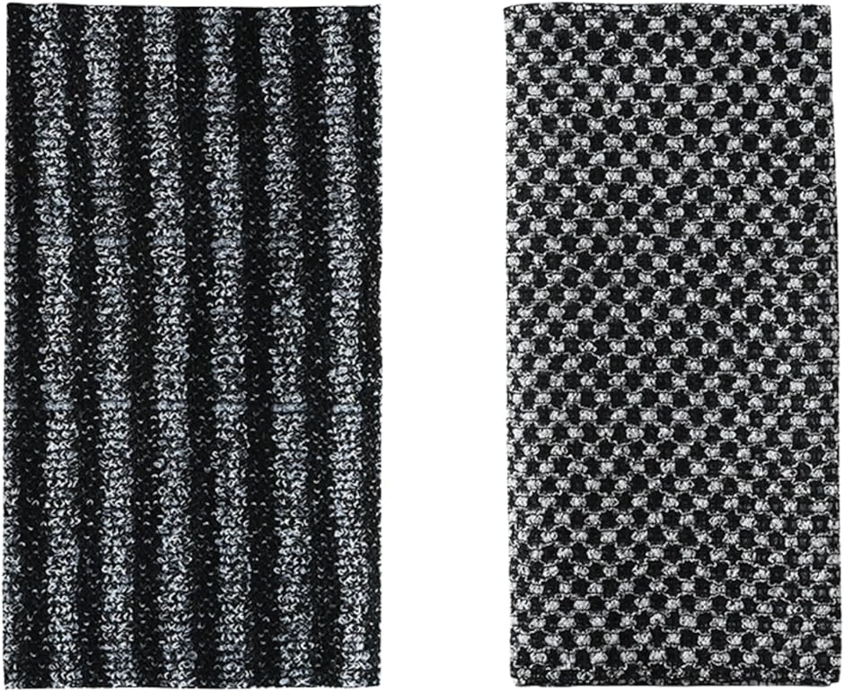 タオル 2個セット 垢擦りタオル ボディタオル 無痛 肌に傷つけない 適度な長さ 強力泥すり 男女兼用 (ブラック, 100x22cm)