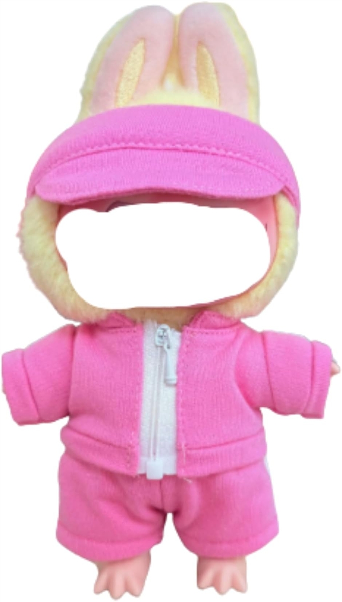 ラブブ用 服 ジャージ サンバイザー ぬいぐるみ 17cm MDM (ピンク