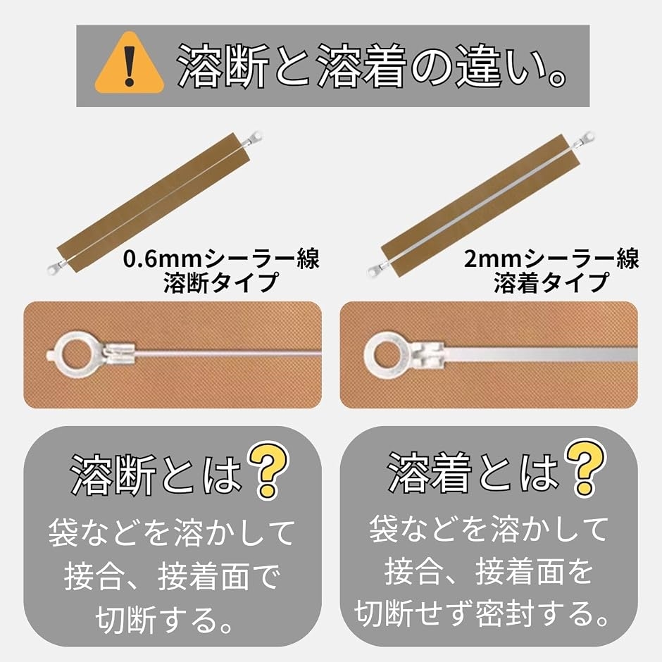 インパルスシーラー 卓上シーラー ヒーター線 テフロンテープ 部品 (6