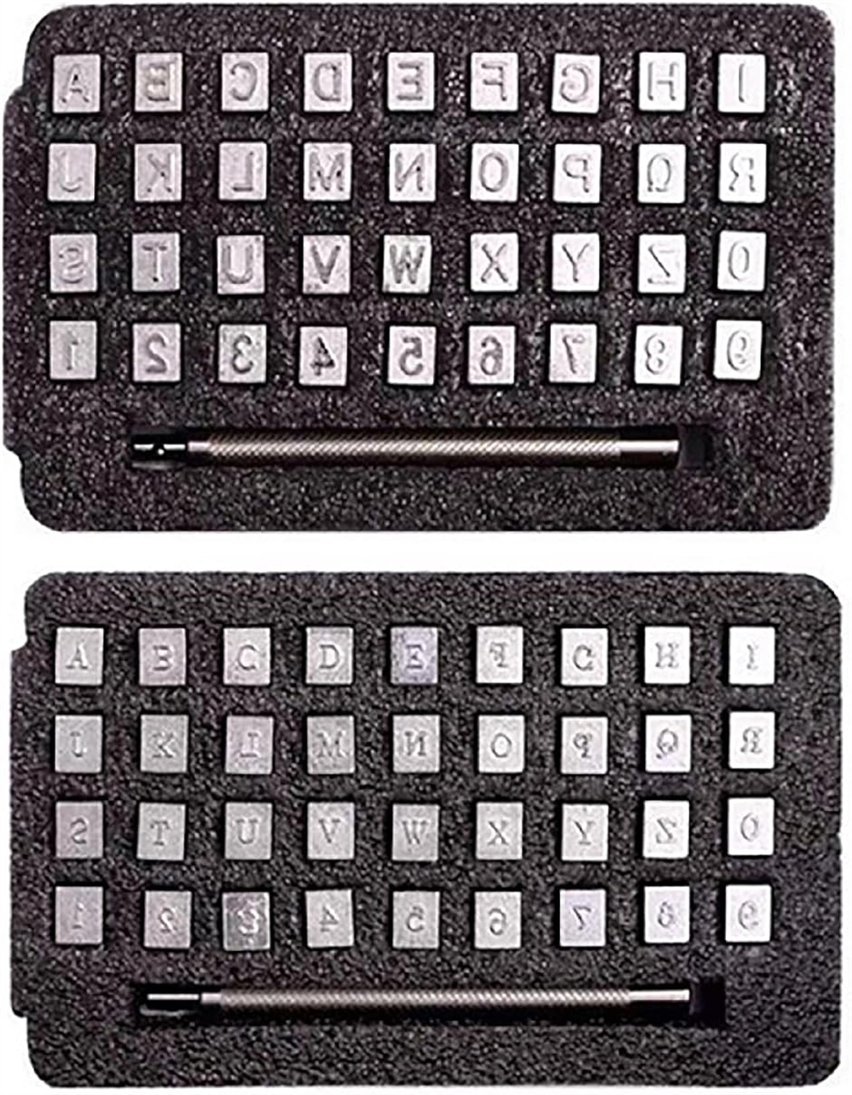 刻印セット 36本セット 打刻印 3.5mm 6.5mm アルファベット 数字 英字