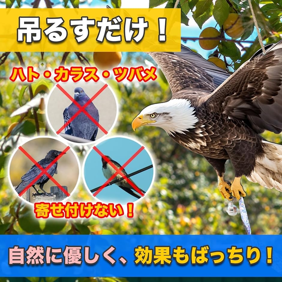 防鳥 鳥よけ リアル 鷹 鷲 鳶 鳥避けグッズ 鳩よけ カラスよけ 鳥害