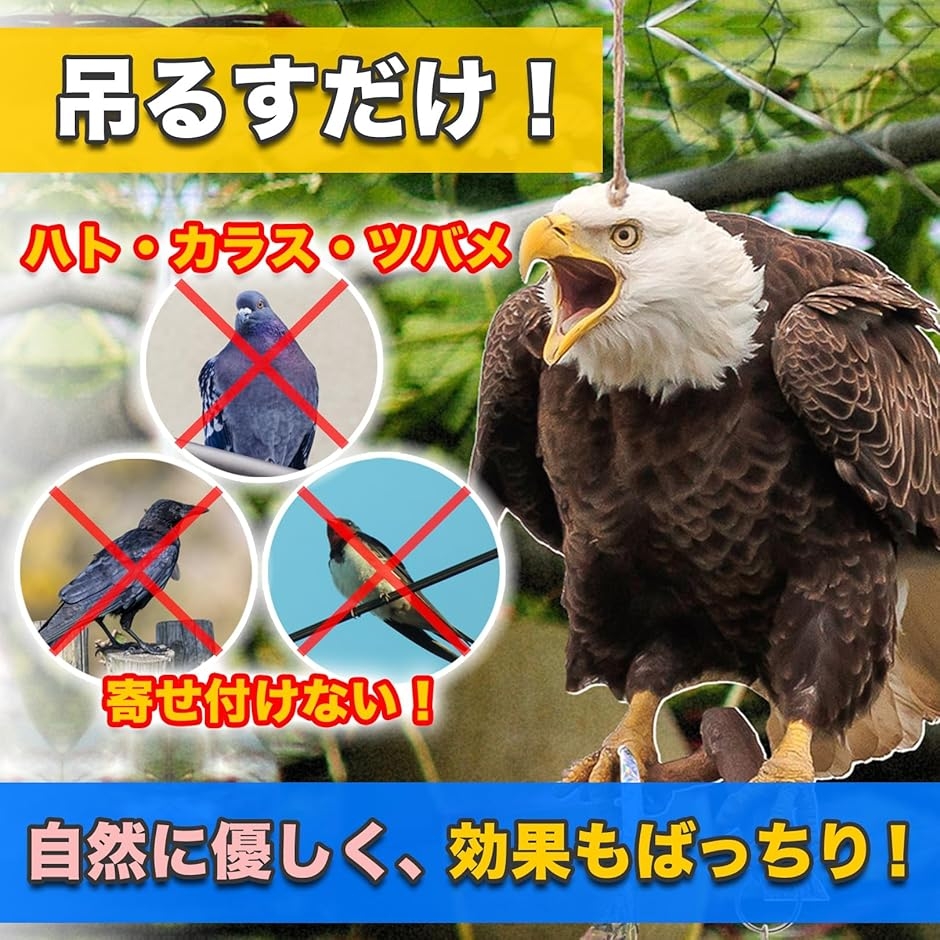 防鳥 鳥よけ リアル 鷹 鷲 鳶 鳥避けグッズ 鳩よけ カラスよけ 鳥害