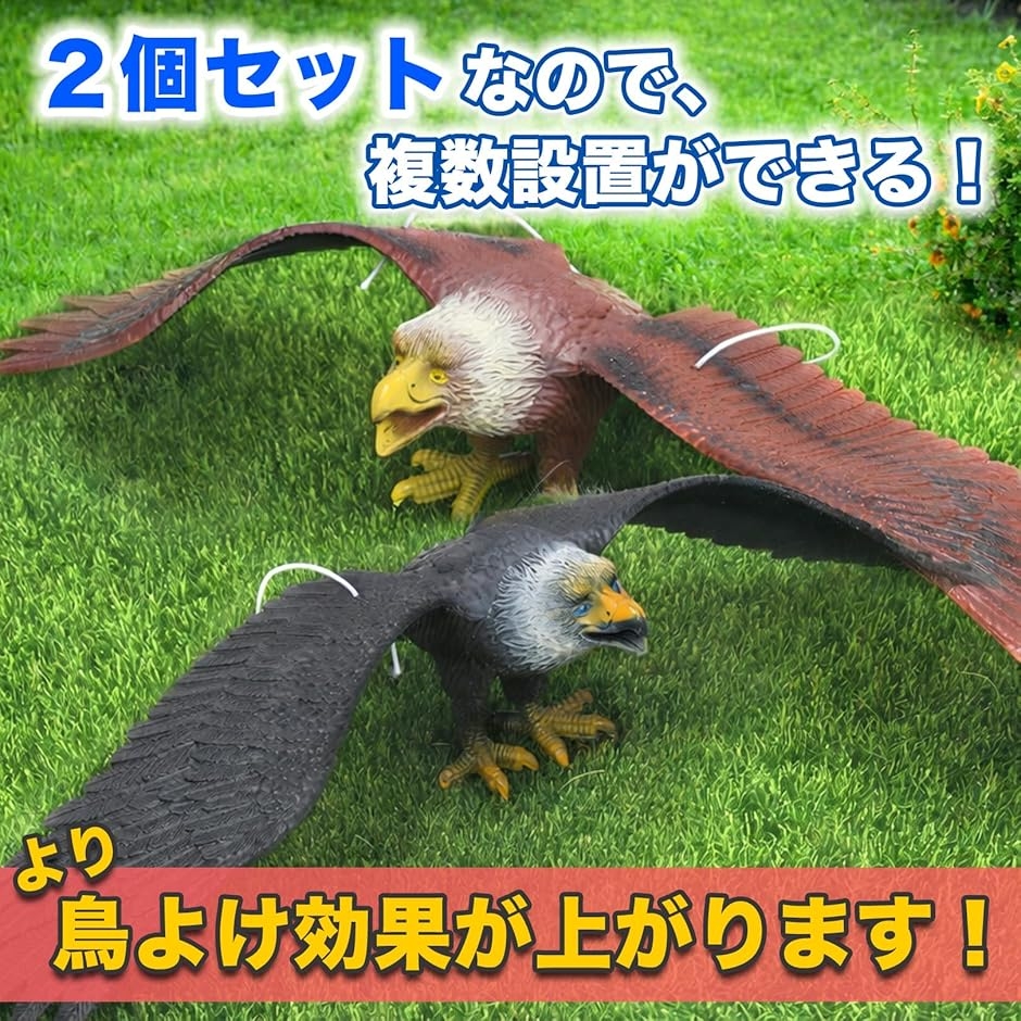 防鳥 鳥よけ リアル 鷹 鷲 鳶 鳥避けグッズ 鳩よけ カラスよけ 鳥害