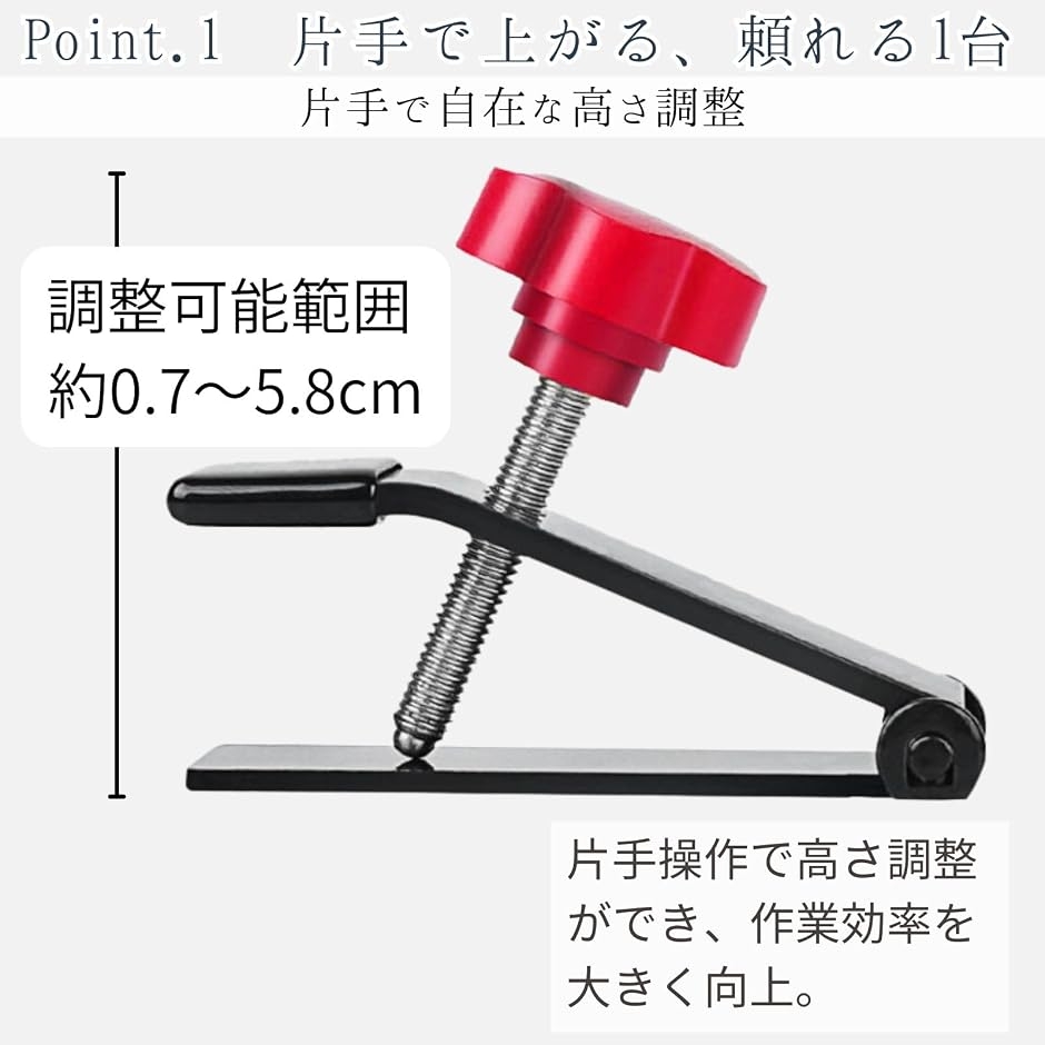 ミニジャッキ 高さ調整 工具 DIY 小型 洗濯機 ドア取り付け : スピード