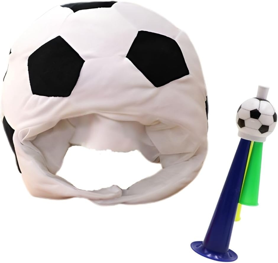 観戦グッズボール被り物 応援ホーンセット サッカー日本代表 試合 応援グッズ (マルチカラー)