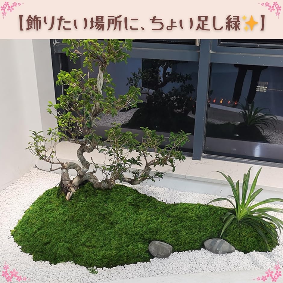 人工苔 モス ミニ盆栽 ジオラマ 草 フェイク コケ 模型 緑 (200g
