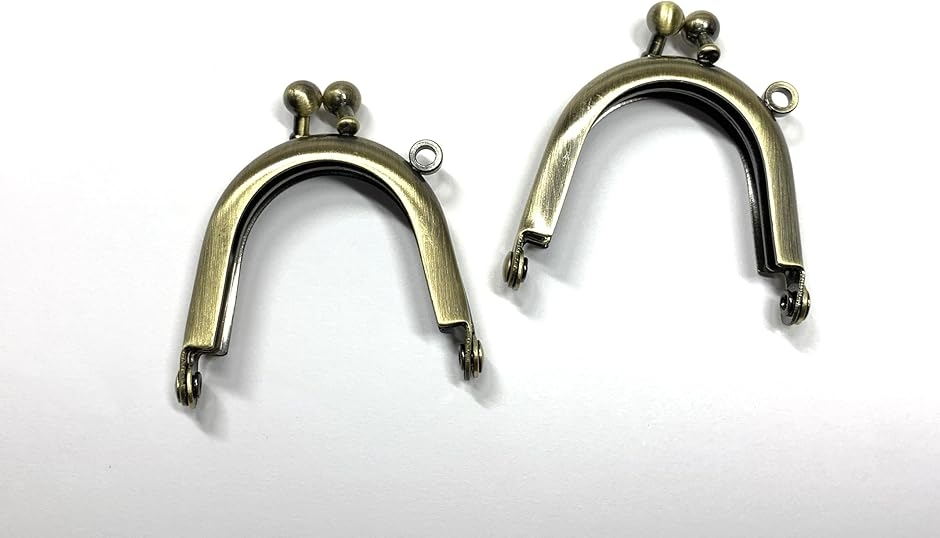 がま口 口金 金具 ミニサイズ 6個セット 丸型 ハンドメイド 縫付 材料