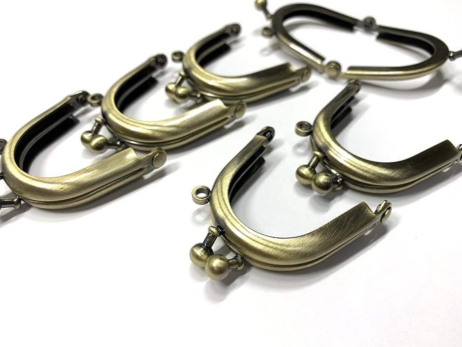 がま口 口金 金具 ミニサイズ 6個セット 丸型 ハンドメイド 縫付 材料