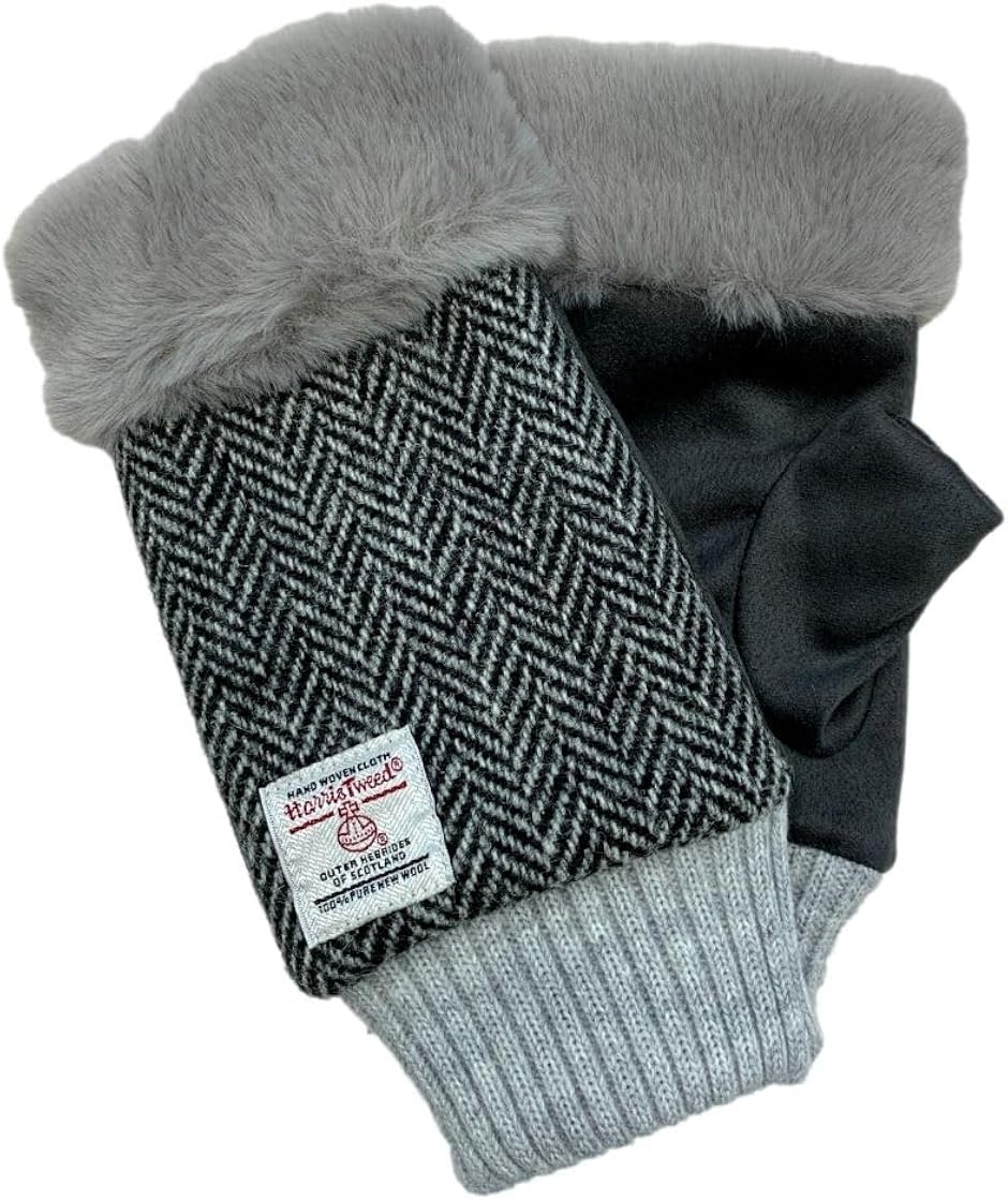 �n���X�c�C�[�h Harris Tweed ��� �t�B���K�[���X �O���[�u ���f�B�[�X (�`���R�[���փ����{��,  Free Size)