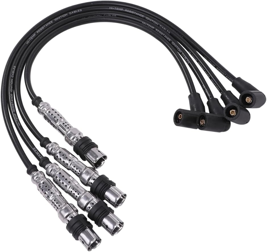 4本セット イグニッションケーブル プラグコード VW フォルクスワーゲン 互換品】VW フォルクスワーゲン イグニッションケーブル プラグコード