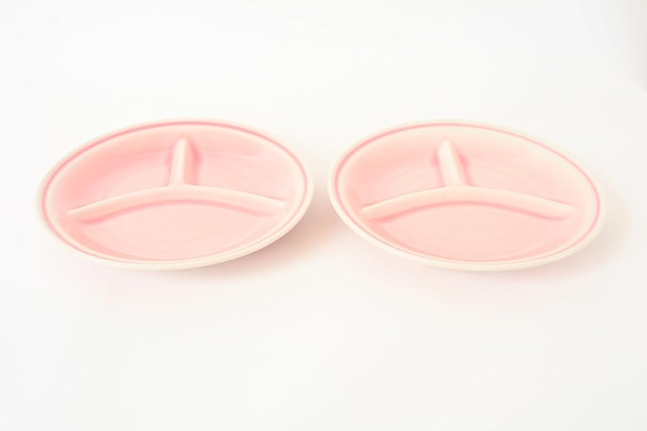 美濃焼 ランチプレート 仕切りプレート 2枚セット 貫入模様 24cm 日本
