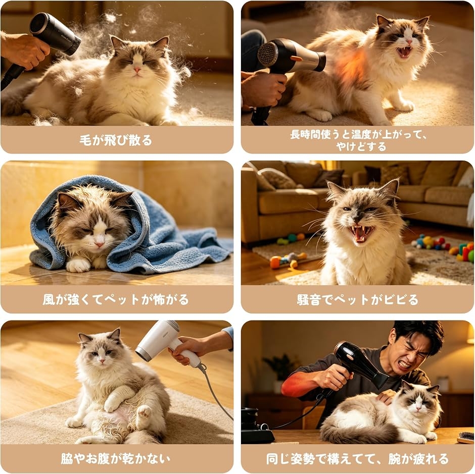 ペットドライルーム ペットドライヤーボックス 小型犬 猫用 乾燥機