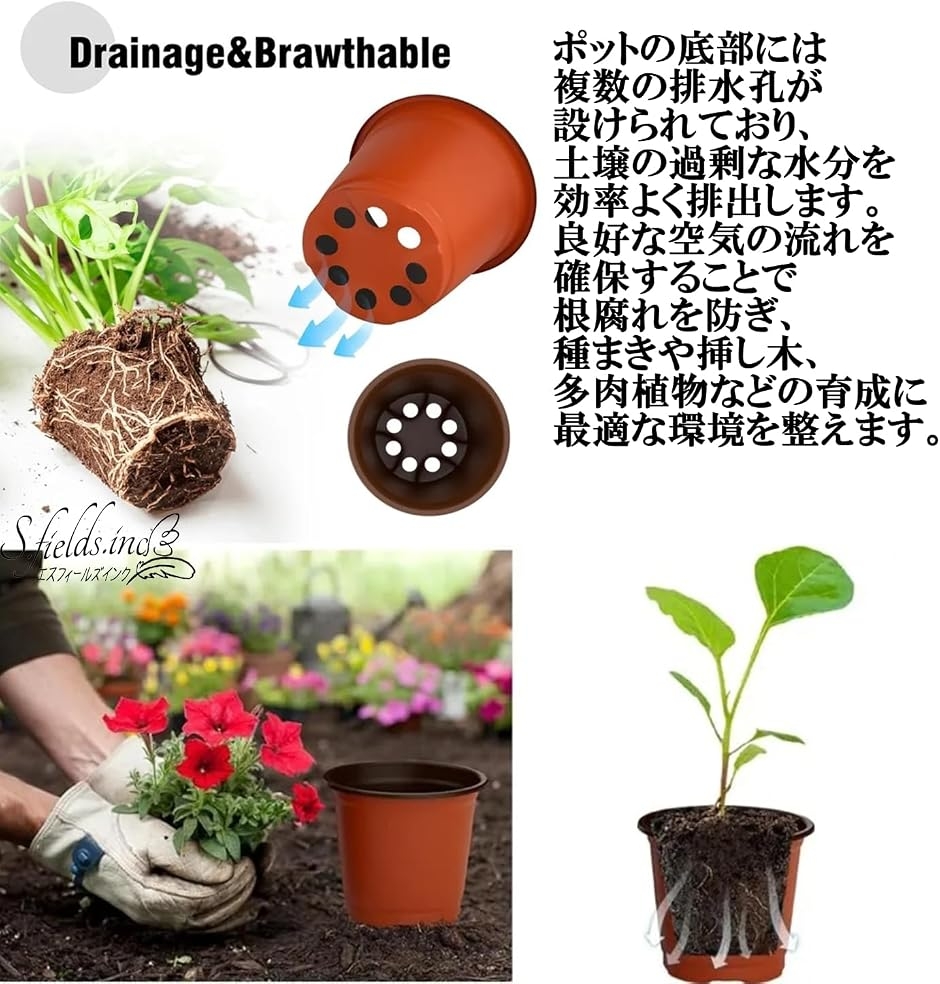 Tama　育苗ポット 育苗ポット 育苗ポッド 9cm 園芸ポット植木鉢 ガーデニング