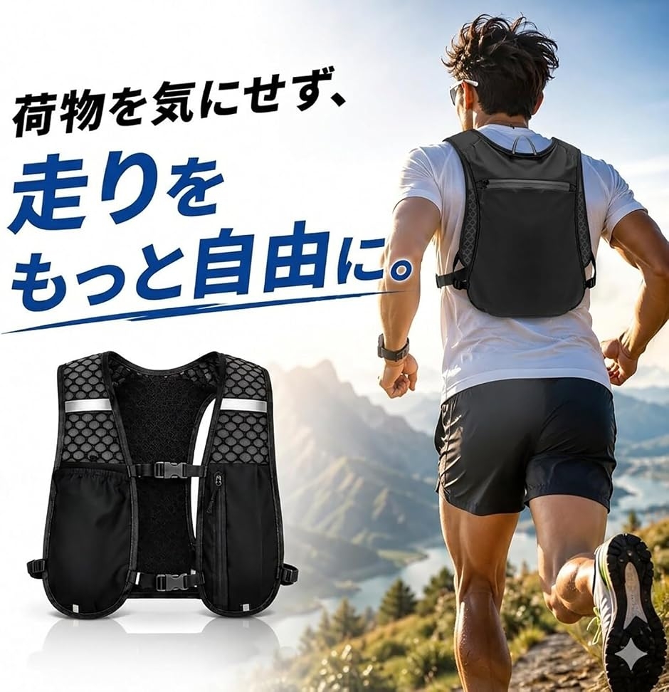 トレイルランザック ベスト型 メンズ レディース ジョギング