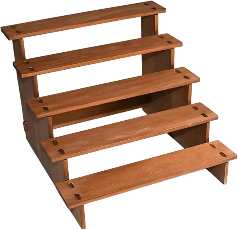 木製 ディスプレイスタンド フィギュア ひな壇 棚 階段 段差 卓上 展示