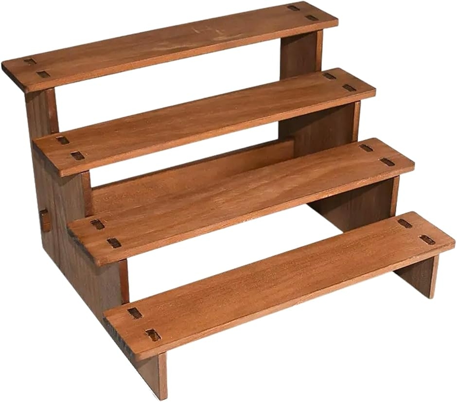木製 ディスプレイスタンド フィギュア ひな壇 棚 階段 段差 卓上 展示