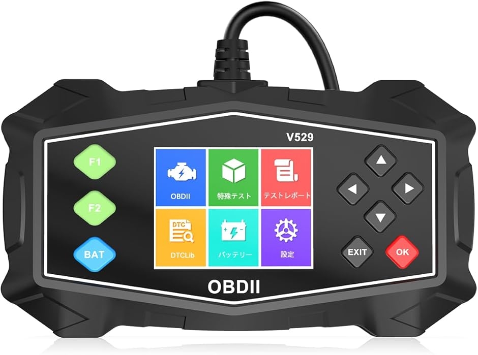 obd2 �f�f�@ �̏�f�f�@ OBD2�̏�f�f�@ �G���W���J�[�{�����o�@�\���� �R�����́��G�A�t���[�v�� 6���Z�b�g (�u���b�N)