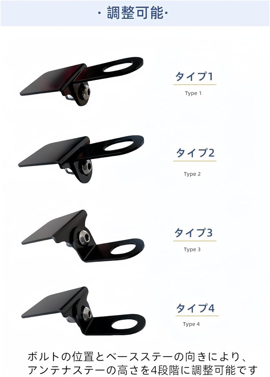 バイク用 ミラーホールステー ETCアンテナステー ドライブレコーダー