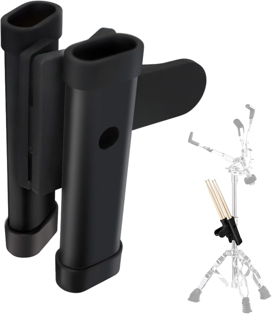 ドラム スティック ホルダー マイ バチ ドラマー 弓 収納 楽器 マイク