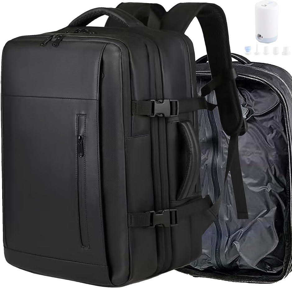 60L リュック バックパック ビジネスリュック リュックサック 真空圧縮
