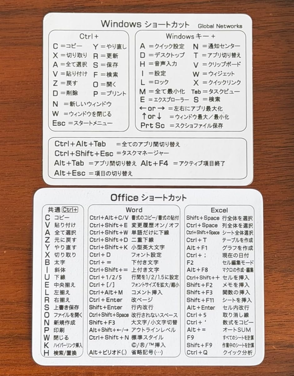 Windows �� Office �V���[�g�J�b�g�����\�X�e�b�J�[ (�z���C�g,  Windows1�� + Office1��)