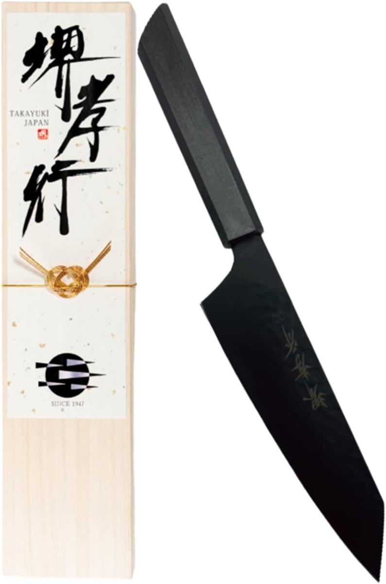 堺孝行 600年の継承技術。プロの料理人が愛用 朗黒 剣型 三徳包丁