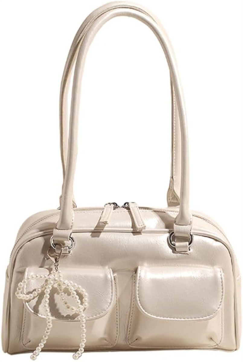 FURLA ショルダーバッグ エナメル ホワイト 2way エナメルショルダー 