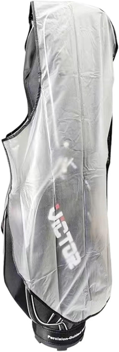 ゴルフバッグ レインカバー ゴルフバックカバー 防水 透明 防塵 キャディバッグカバー ゴルフ用品 (透明,  約118cmx64cm)