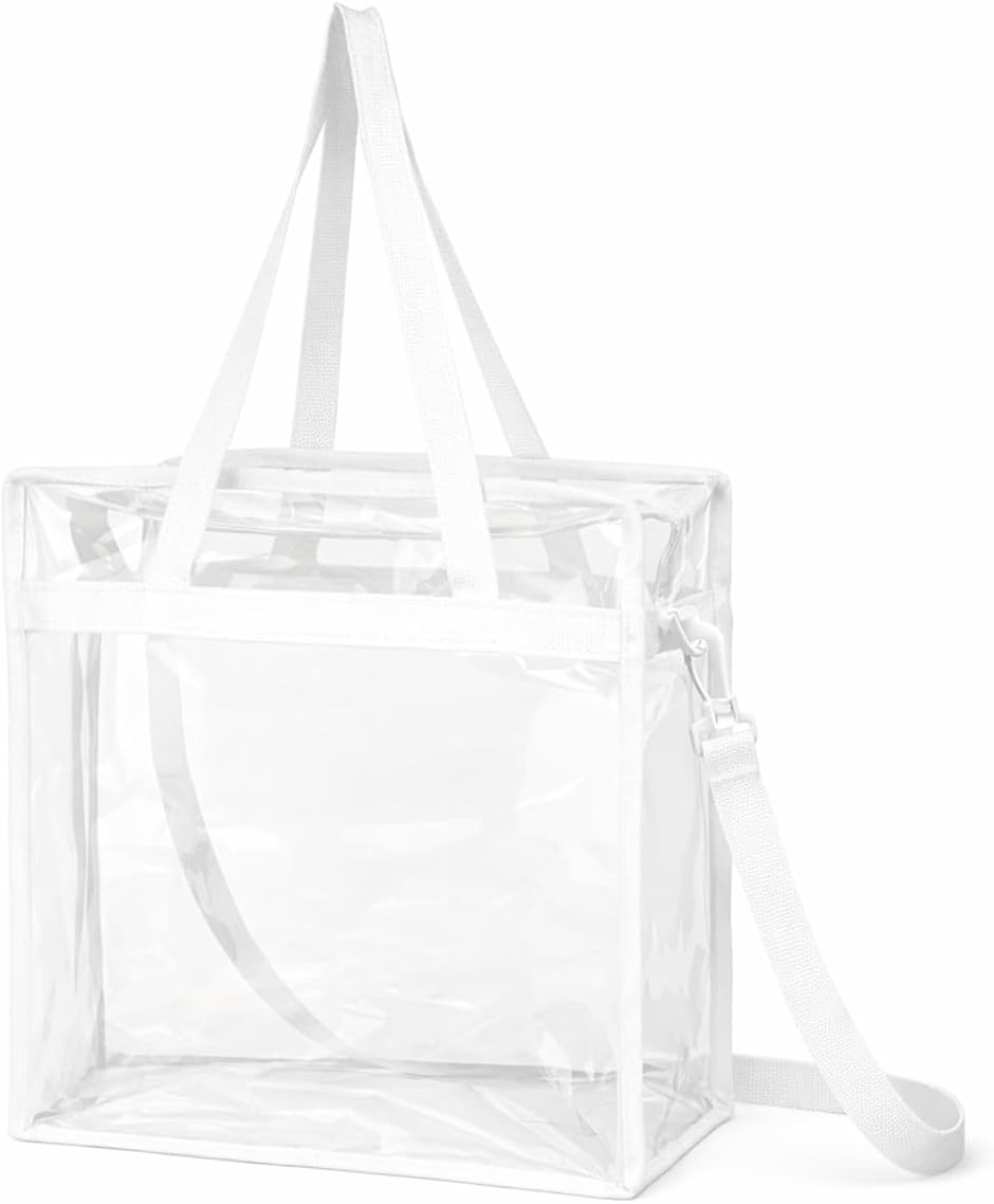 新品　カステルバジャック　トートバッグ　ショルダーバッグ　クリア　透明　PVC クリアトートバッグ 推し活 痛バッグ 透明 PVC ショルダー 2WAY 斜