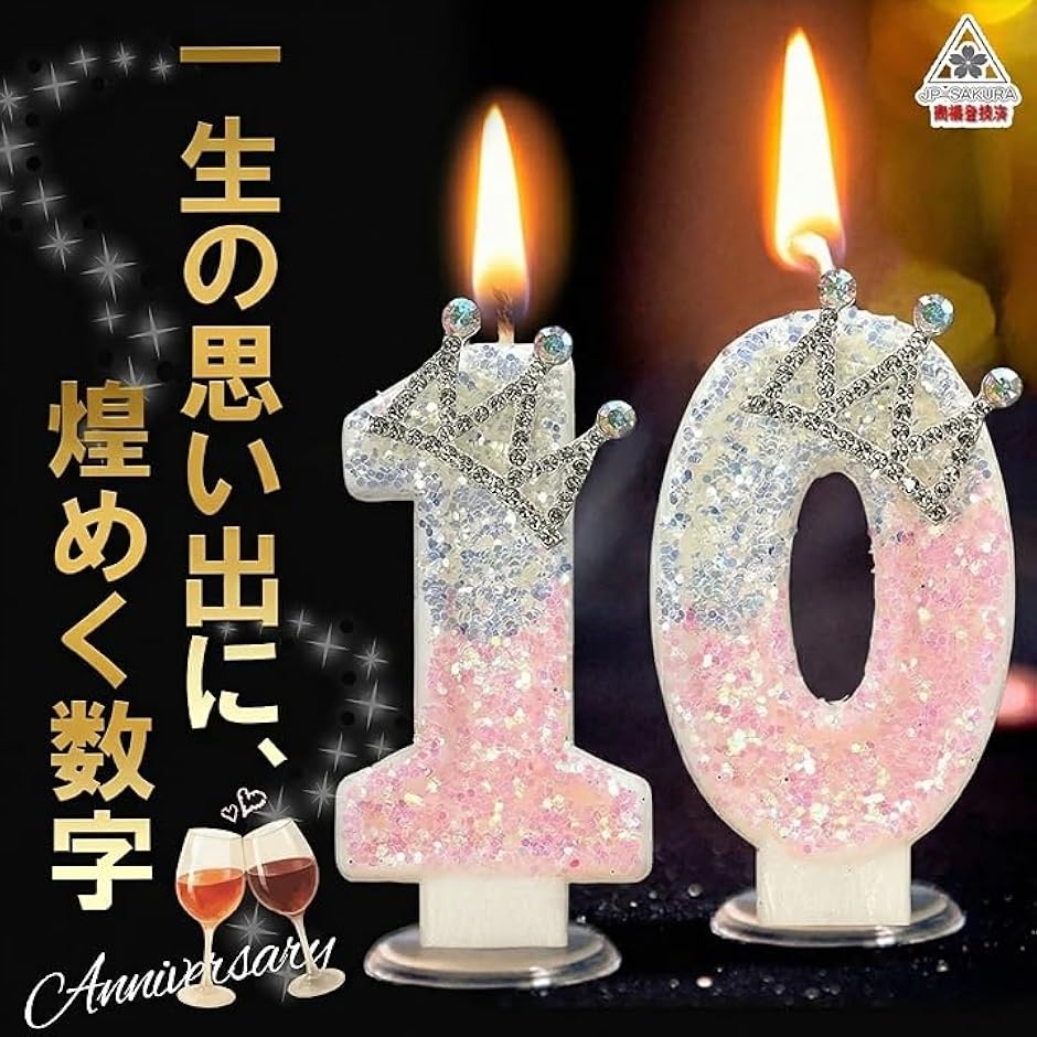 バースデー ナンバー キャンドル 誕生日 ロウソク 数字 誕生日ケーキ
