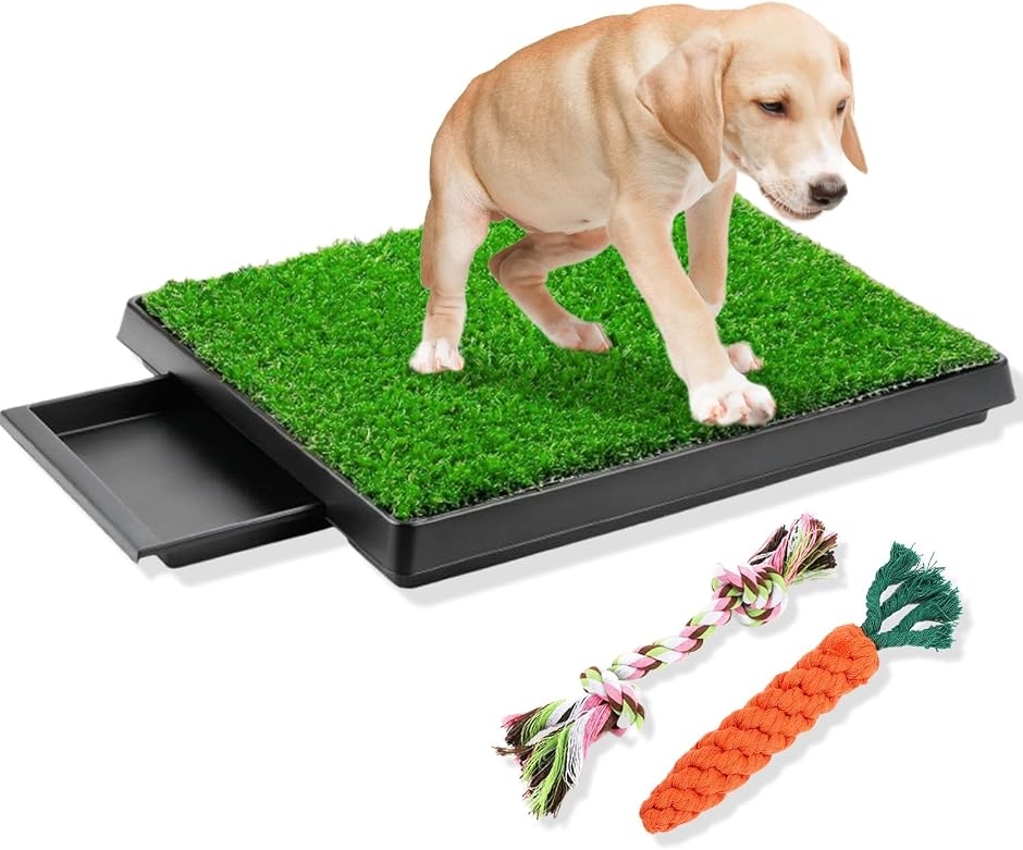 犬 トイレ 芝生 マット 引き出し 式 人工芝 屋内 屋外 ポータブル