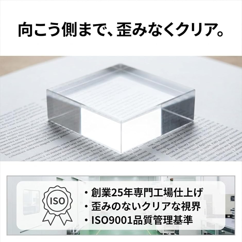 アクリルブロック 台座 キューブ 透明 展示 撮影 スペーサー 10個
