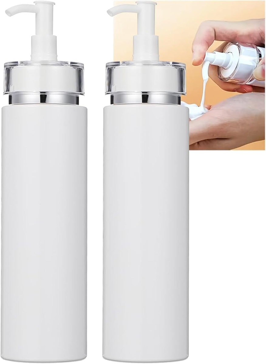 詰め替えボトル シャンプー用 プッシュ式 200ml 2本セット 持ち運び