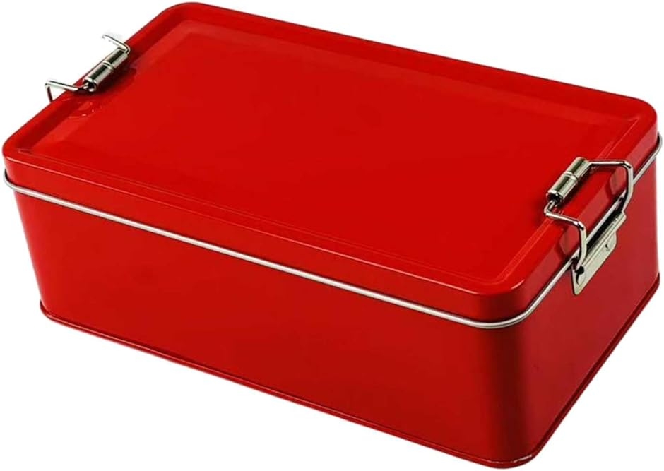 ブリキ缶ケース 蓋付き レトロ 小物入れ コレクション 収納 シンプル