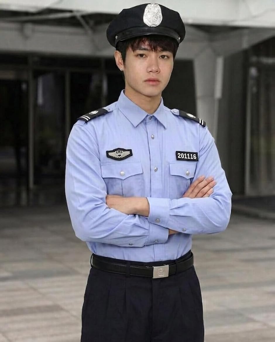 本格 ポリス コスプレ 2点セット帽子 + 長袖シャツ 警察官 警官 警備員