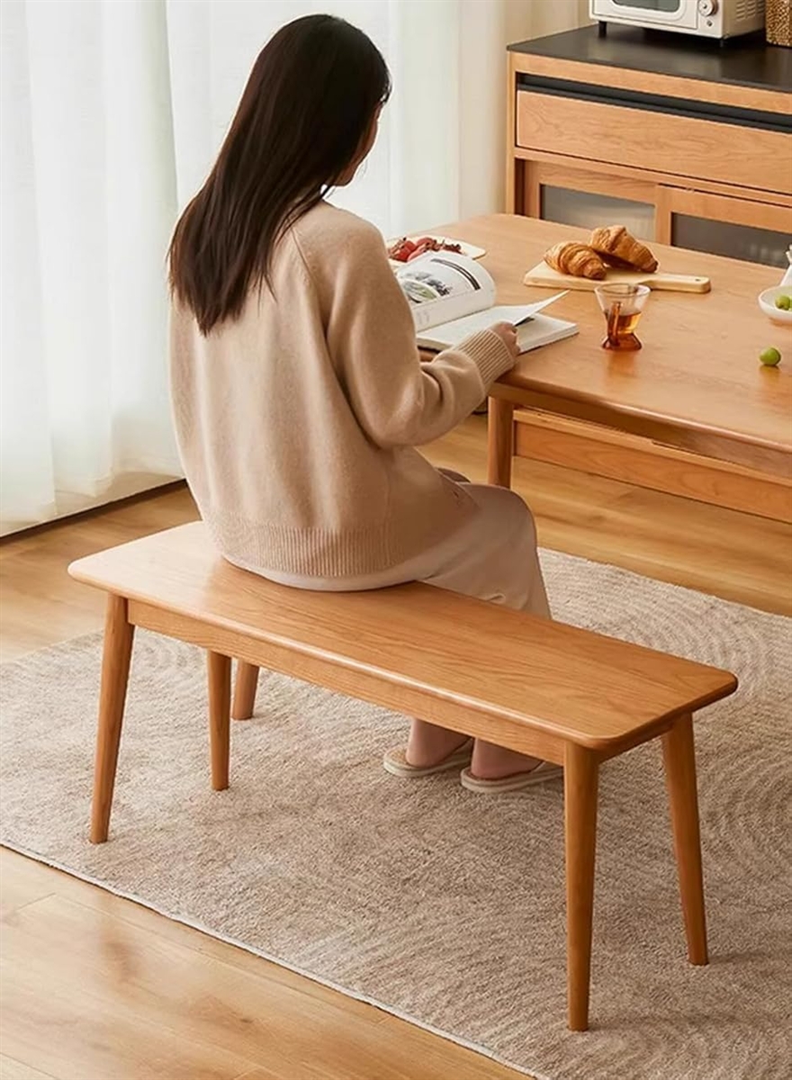 ダイニングベンチ アメリカンチェリー無垢材 レストラン カフェ 商業用