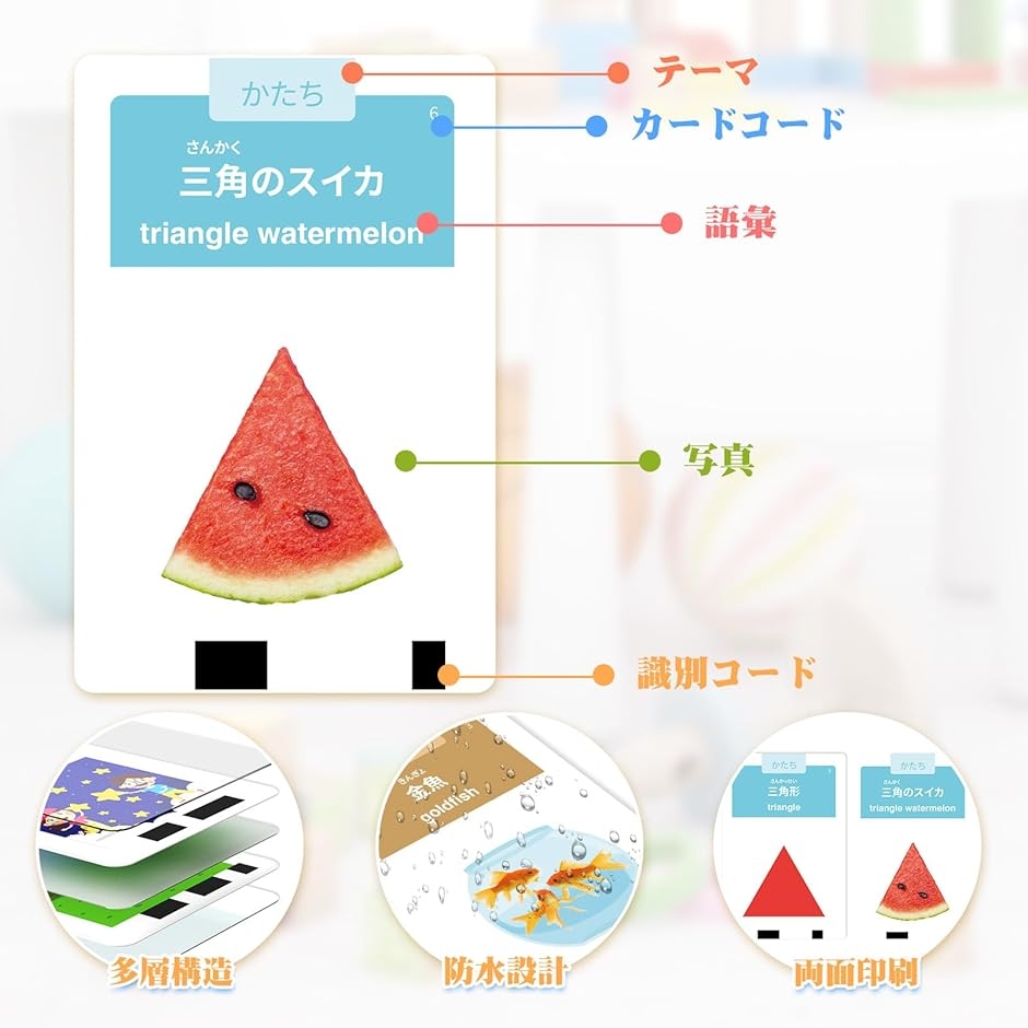 フラッシュカード 日英両語対応 ひらがな付き 英語学習 ネイティブ発音