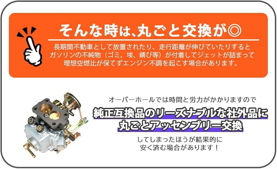 【互換品】日産用 エンジン キャブレター A12 サニートラック サニーB110型 A12GX A12T ダットサン パルサー 社外品 パーツ_4
