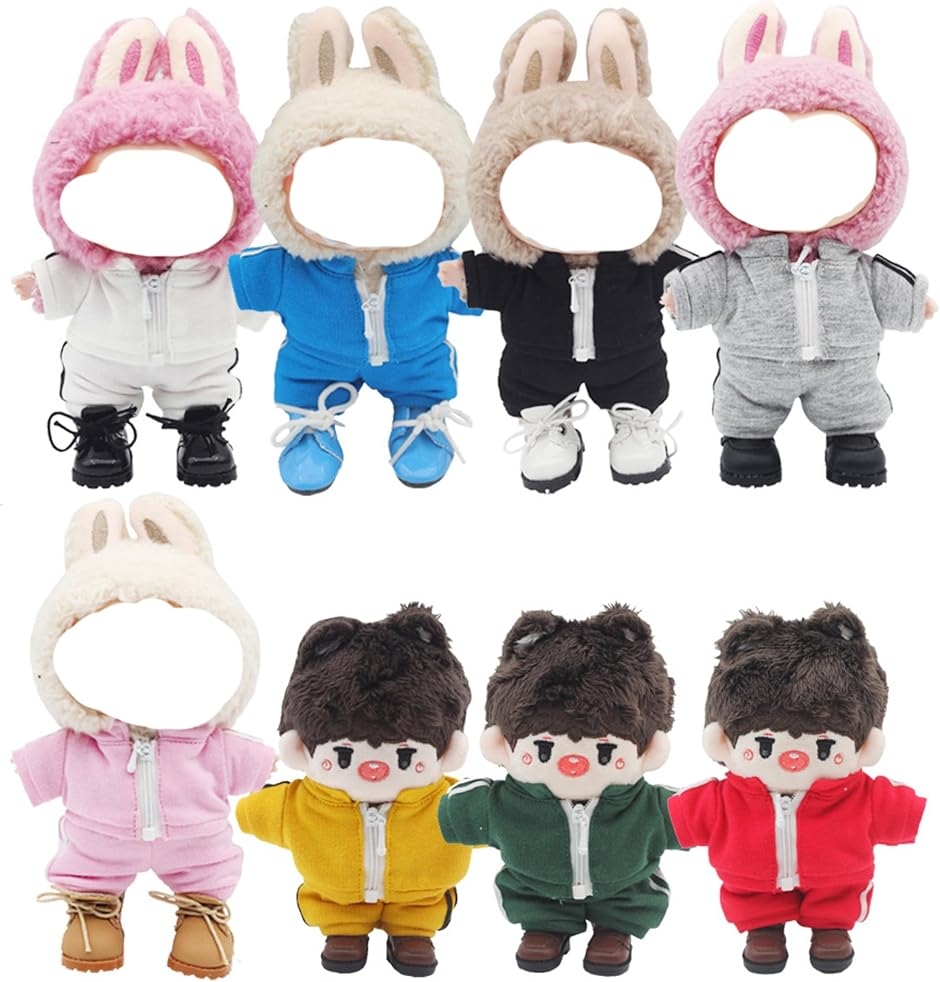 ラブブ用 服 ジャージ ぬいぐるみ 17cm MDM (レッド) : スピード発送