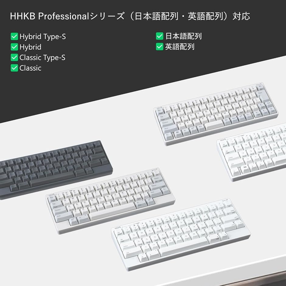 互換品】HHKB Professional HYBRID/Classic 対応 MDM (無色, for HHKB