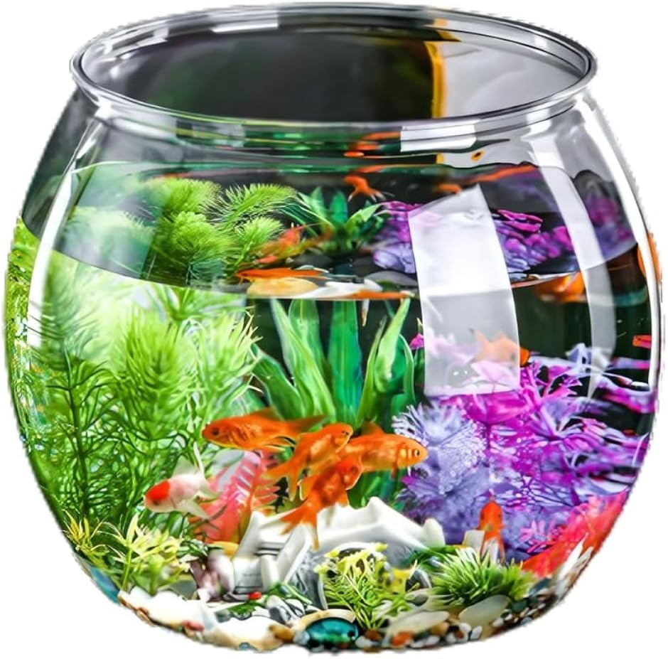 金魚鉢 プラスチック 丸型金魚鉢 水槽 アクリル 透明 割れない 大型