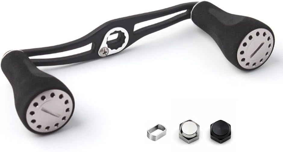 ベイトリール用 ハンドル 全長120mm EVAノブ アルミ合金製 交換用