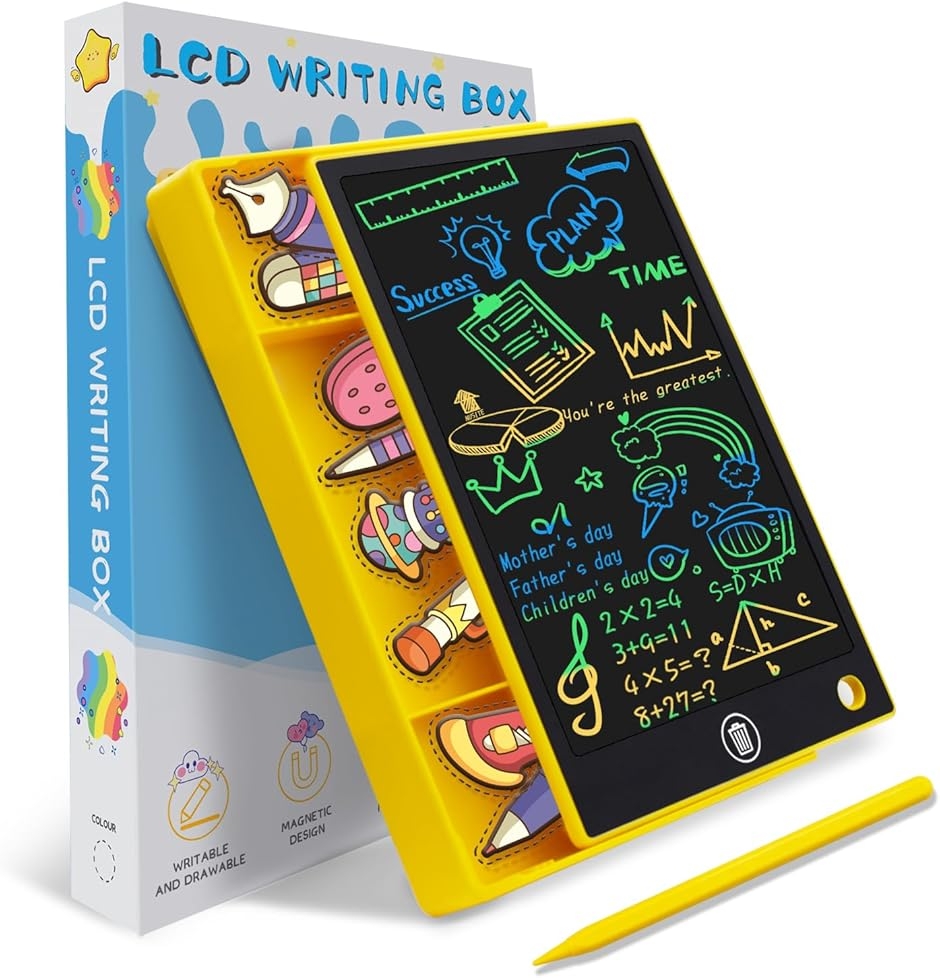 電子メモパッド お絵かきボード 高輝度 保存機能付き カラフルスクリーン 彩色スクリーン 繰り返し書 ...