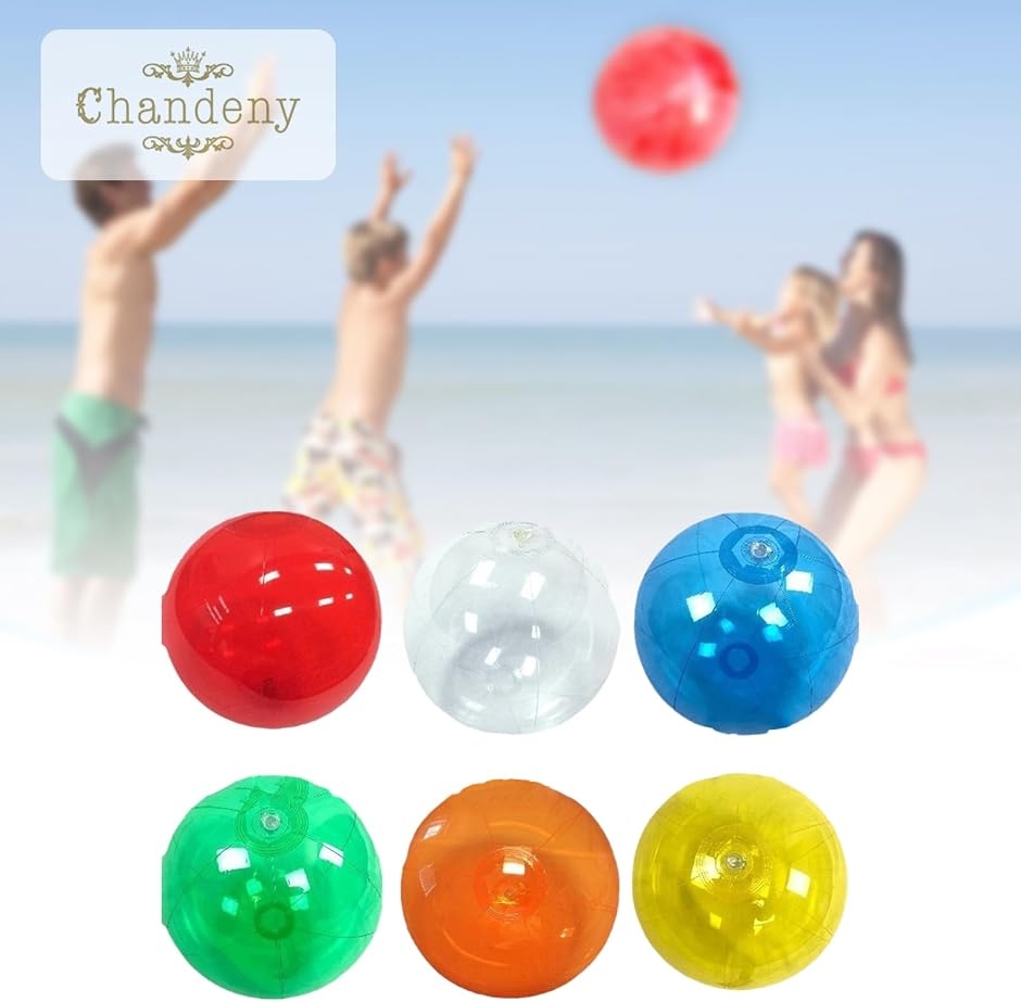 ビーチボール 30cm クリアタイプ 透明 水遊び プール 海 レジャー 軽量